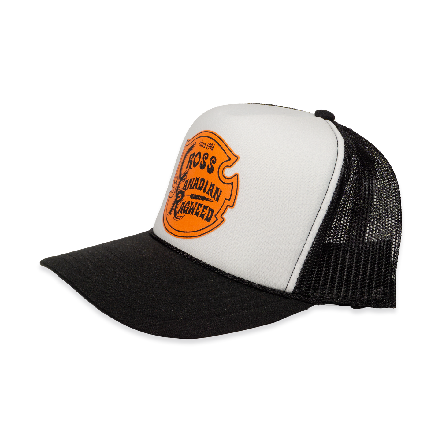 Logo Foam Panel Trucker Hat (Black Mesh)