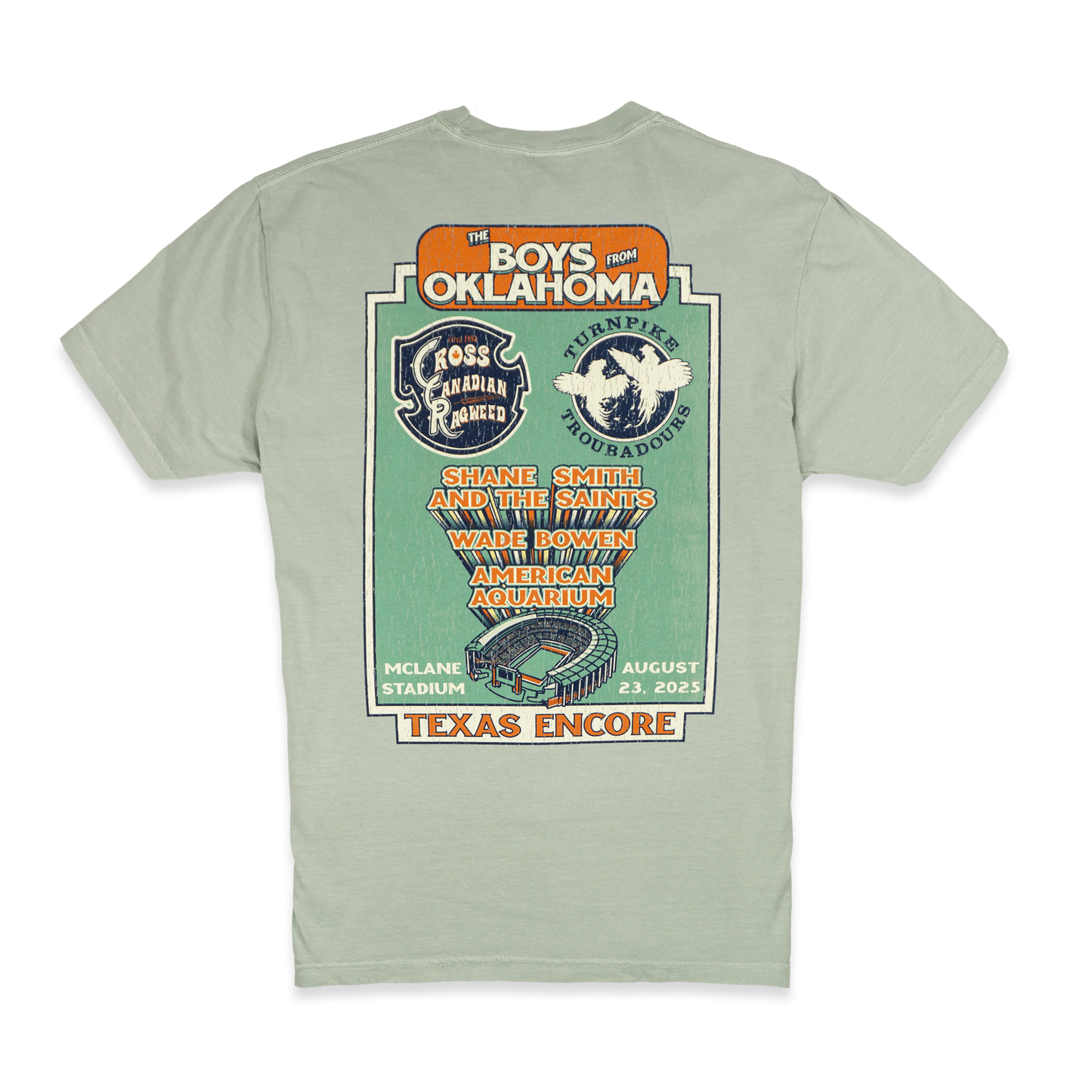 BFOK Texas Encore '25 - Waco Lineup w/ Logos T-Shirt (Bay)