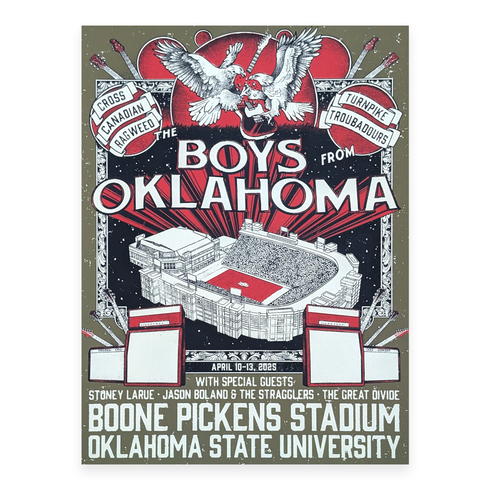 Boys from Oklahoma - "Stadium" Event Poster