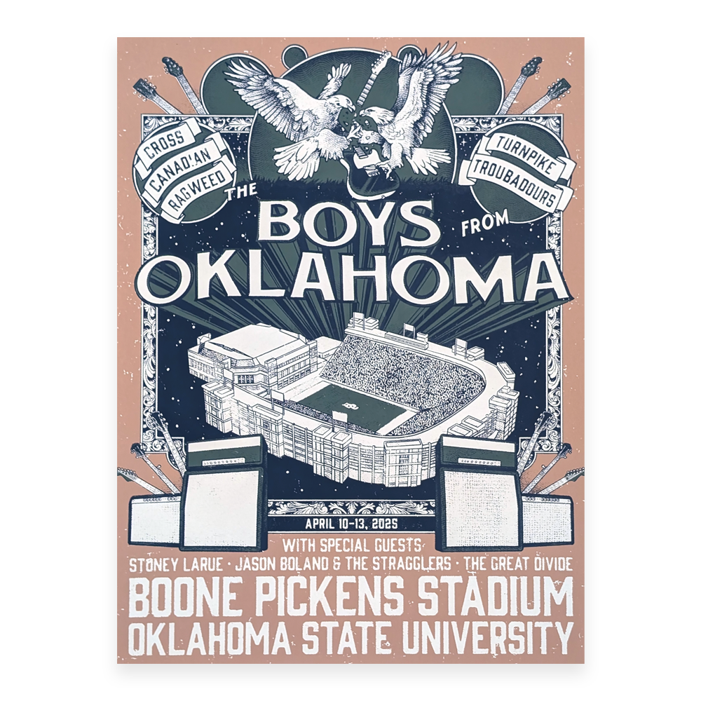 Boys from Oklahoma - "Stadium" Event Poster