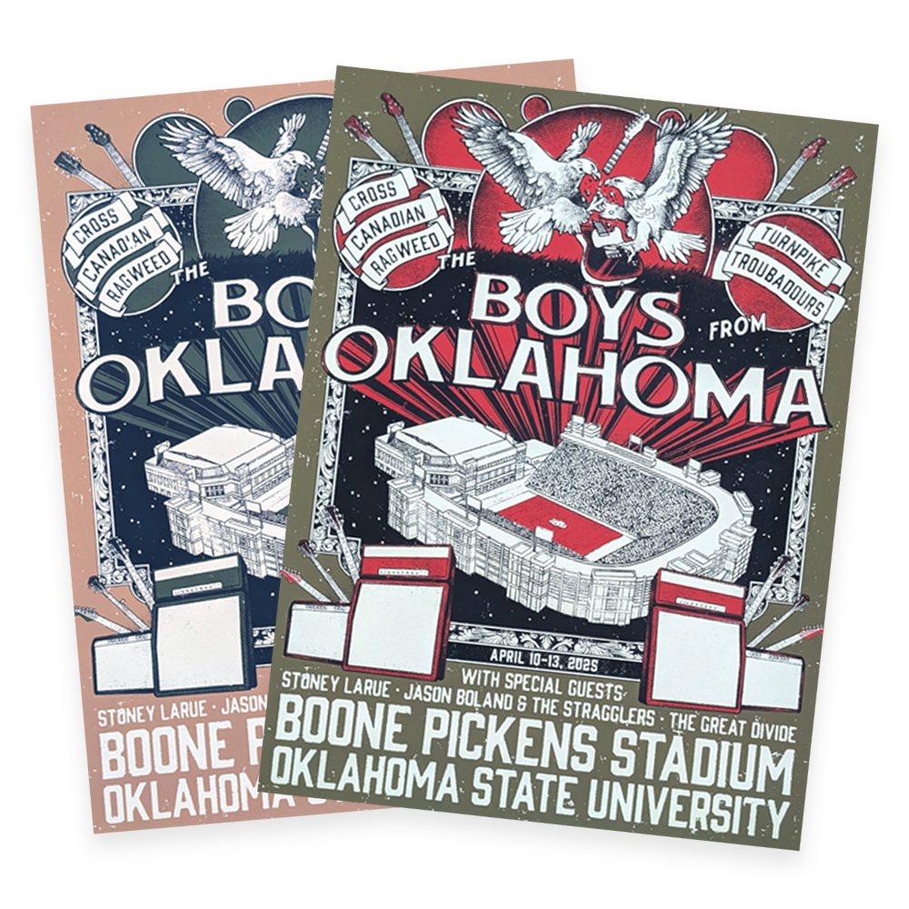 Boys from Oklahoma - "Stadium" Event Poster