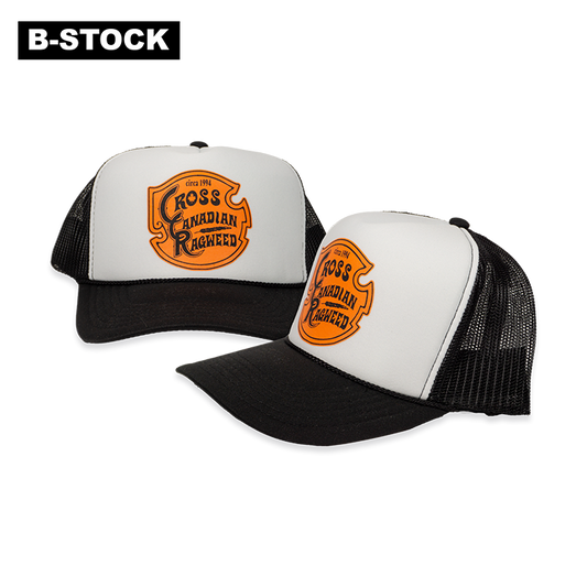 Logo Foam Panel Trucker Hat (Black Mesh) - B-STOCK