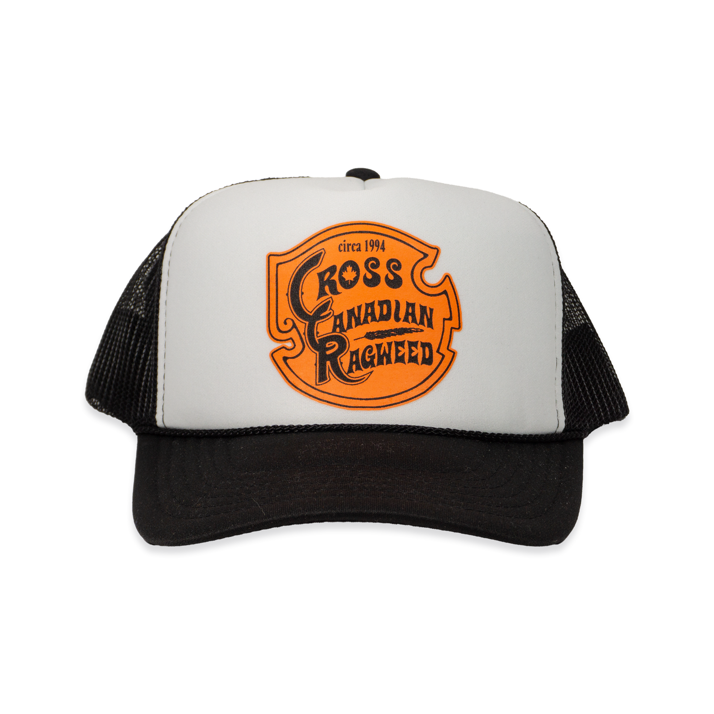 Logo Foam Panel Trucker Hat (Black Mesh)
