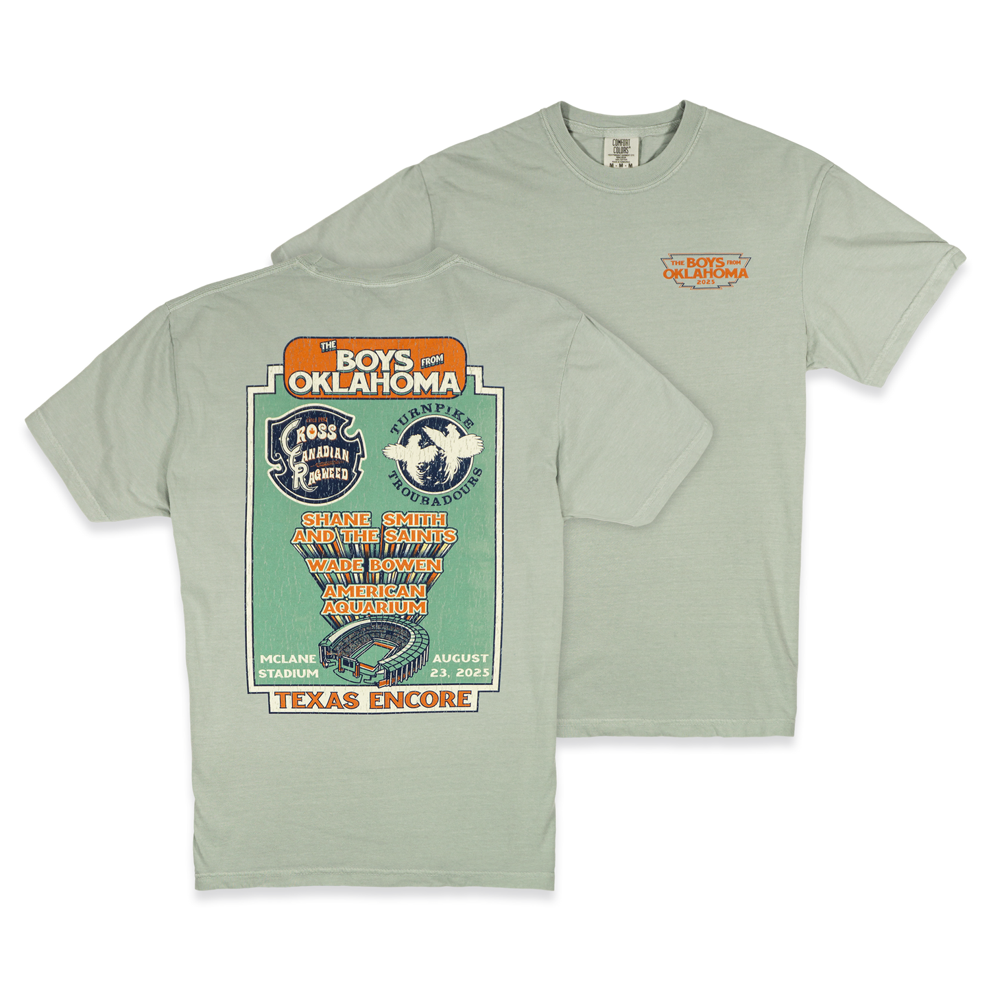 BFOK Texas Encore '25 - Waco Lineup w/ Logos T-Shirt (Bay)
