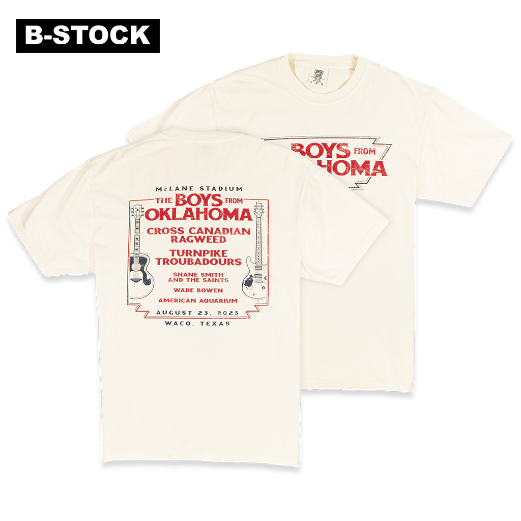 BFOK Texas Encore '25 - Waco Lineup T-Shirt (Ivory) - B-STOCK