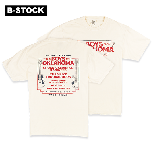 BFOK Texas Encore '25 - Waco Lineup T-Shirt (Ivory) - B-STOCK