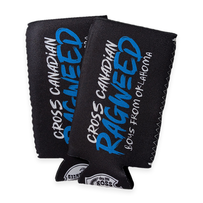 CCR Slim-Can Koozie (Black/Blue)