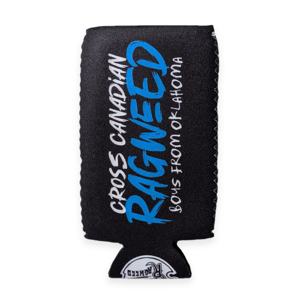 CCR Slim-Can Koozie (Black/Blue)