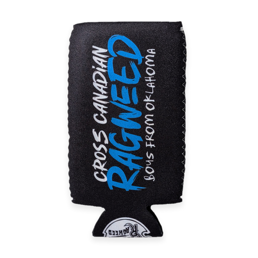 CCR Slim-Can Koozie (Black/Blue)